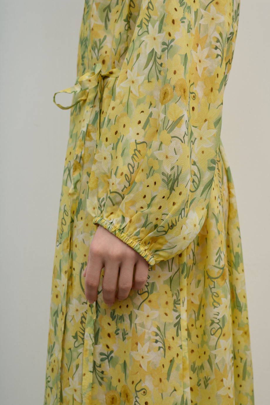 Платье свободное с принтом