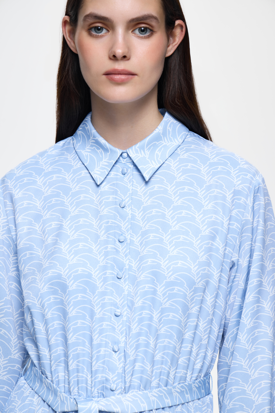 Платье с юбкой-плиссе