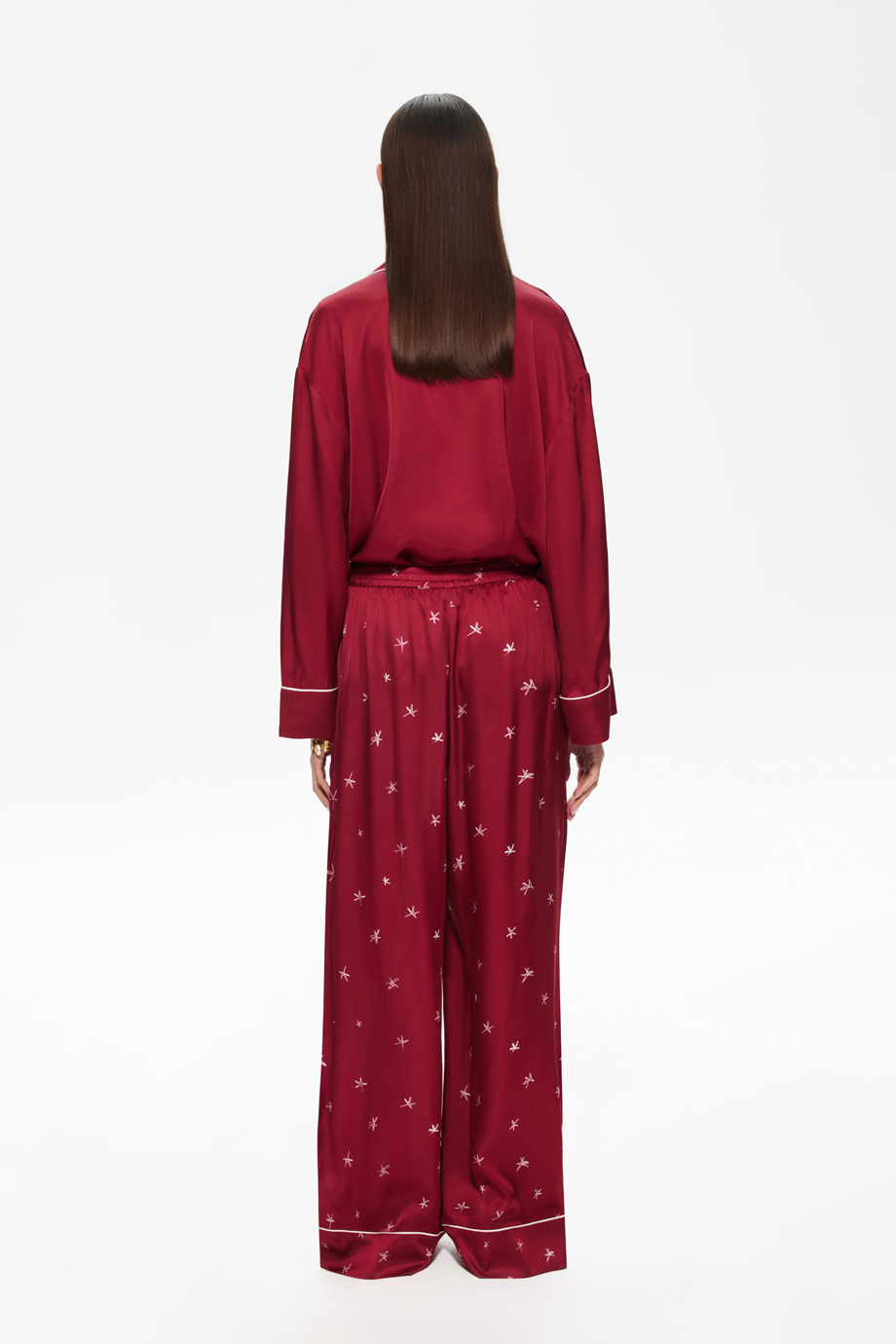 Брюки пижамные с принтом