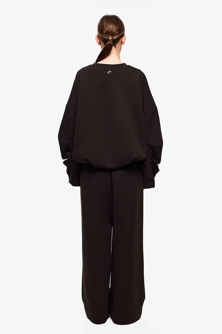 Брюки трикотажные широкие