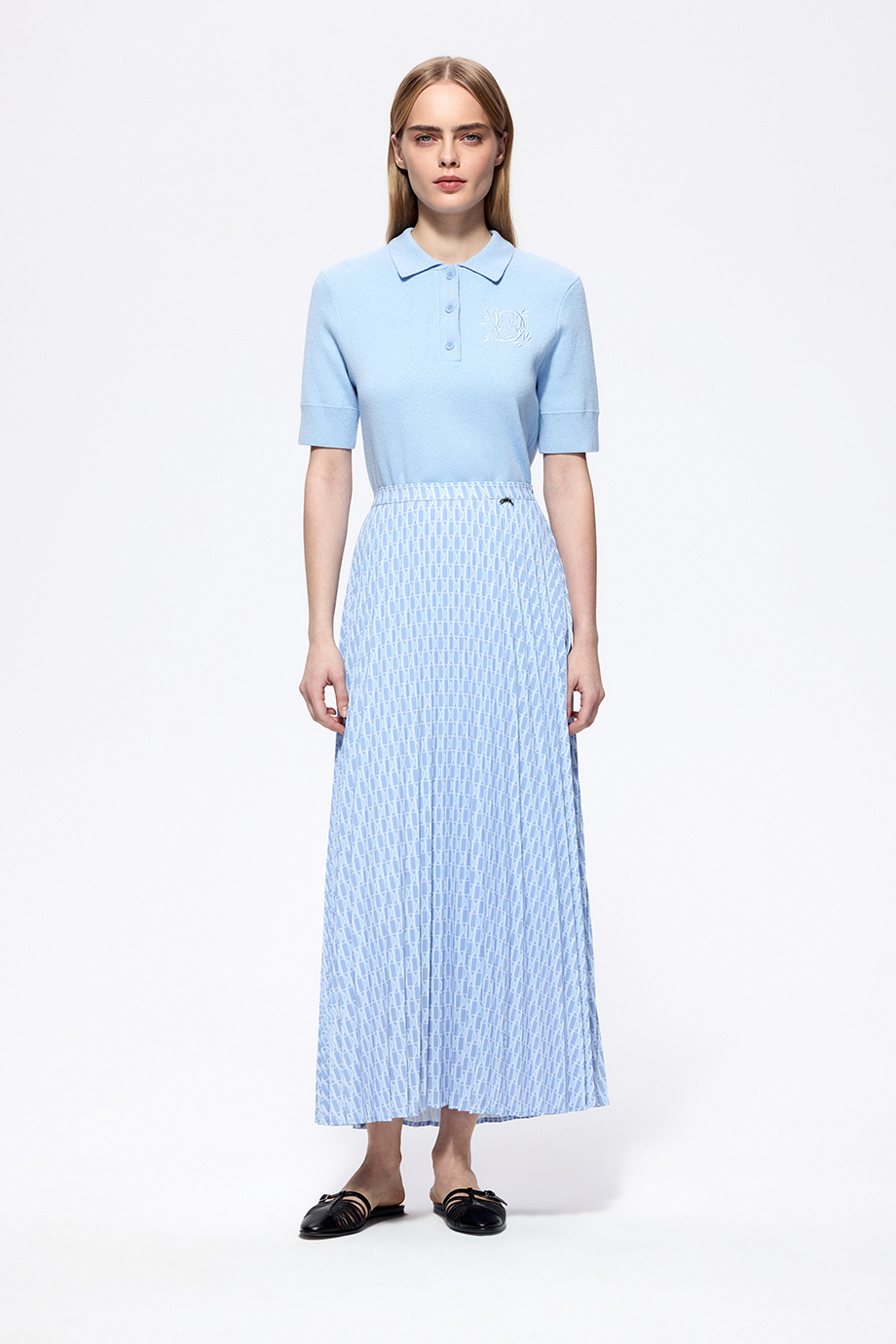 Юбка-плиссе с принтом