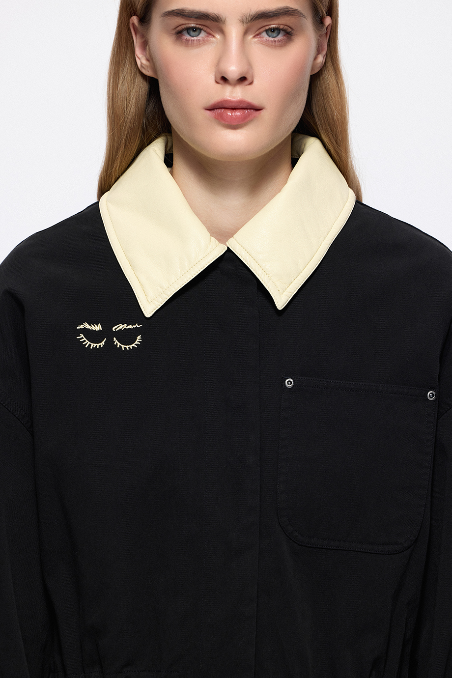 Парка-трансформер с вышивкой