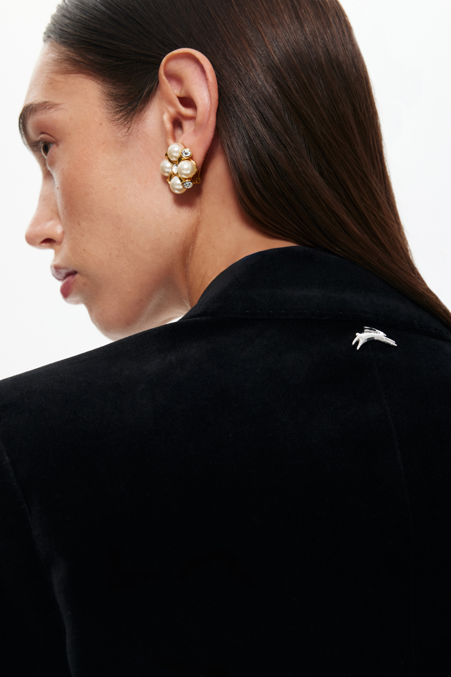 Жакет из хлопкового бархата