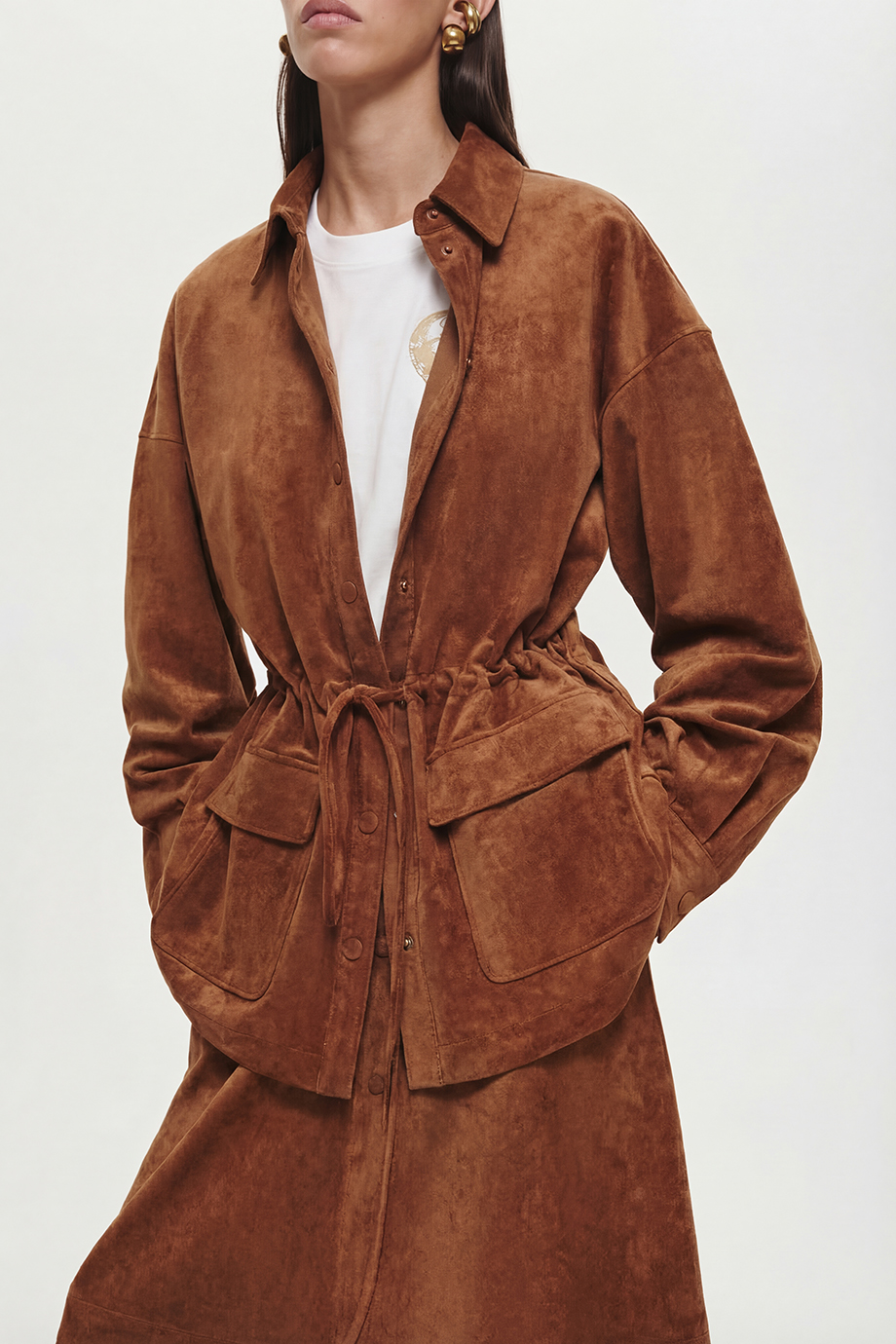 Рубашка из экозамши