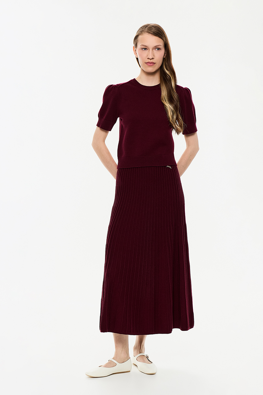 Юбка вязаная из смесовой шерсти