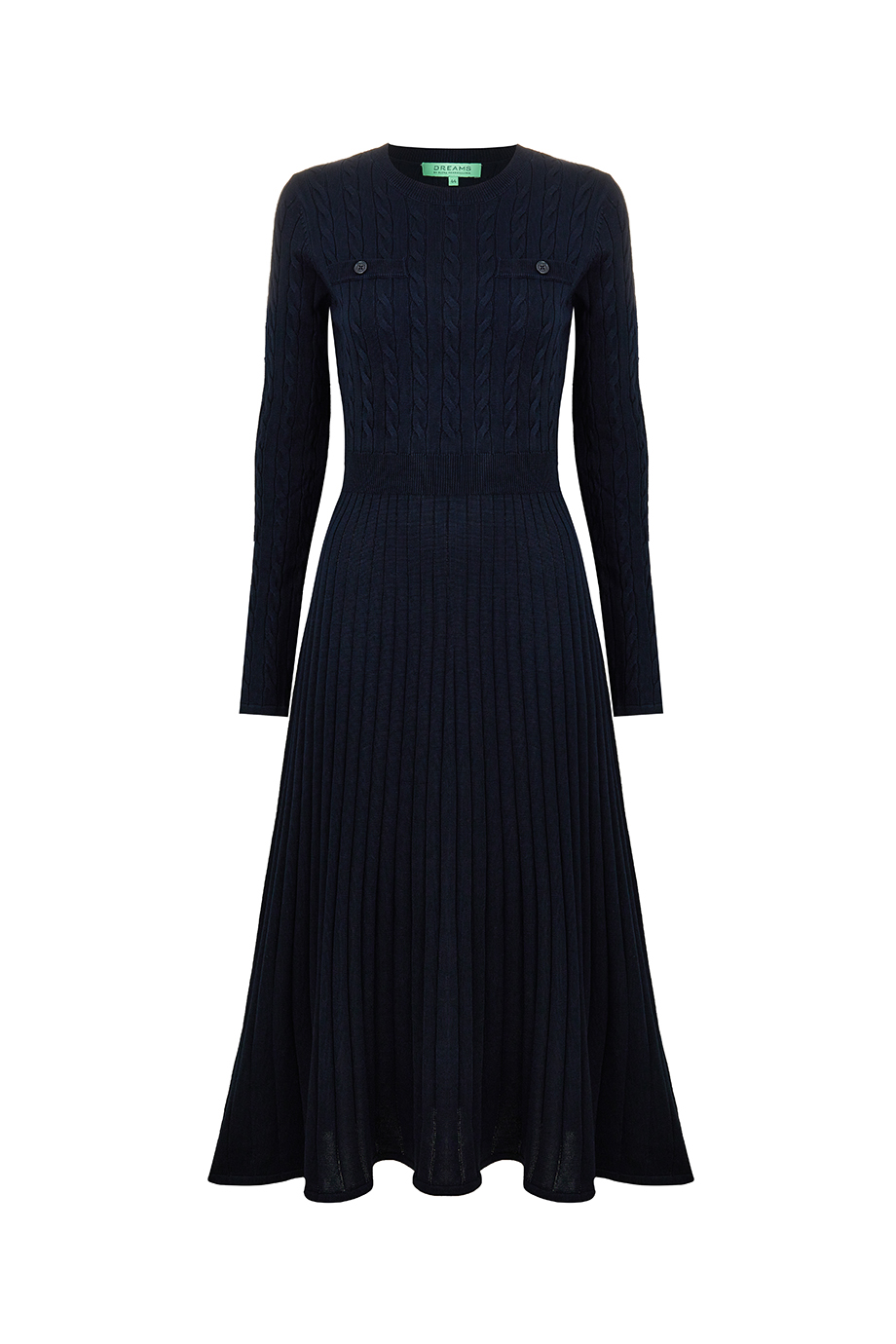 Платье вязаное приталенное