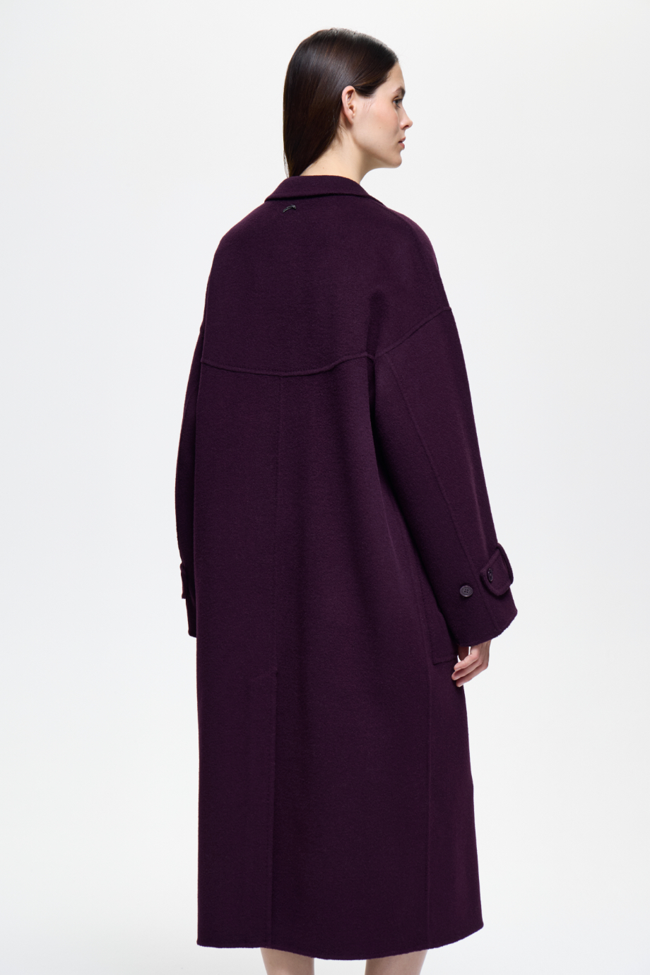 Пальто-кокон из шерсти