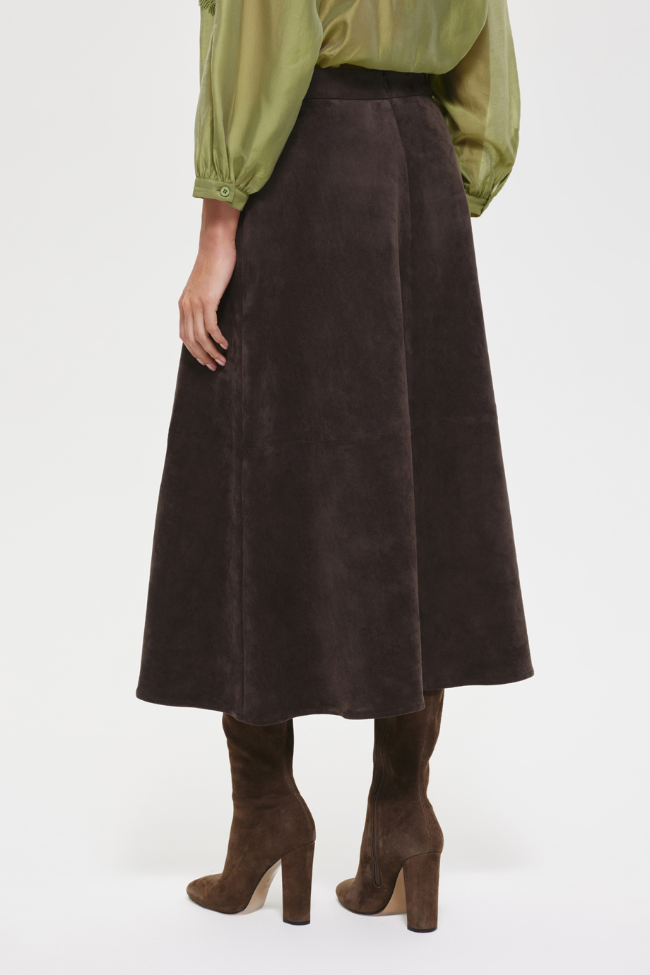 Юбка из экозамши