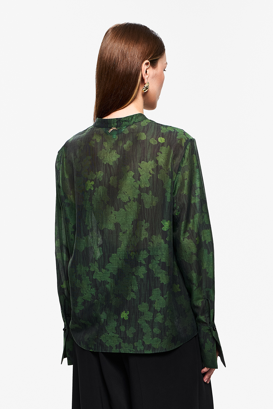 Блузка из тенселя с принтом