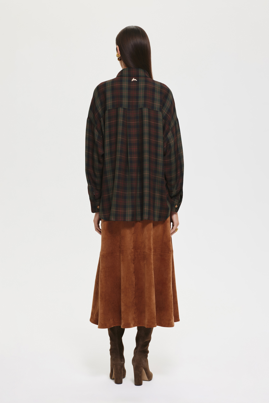 Блузка из лиоцелла в клетку