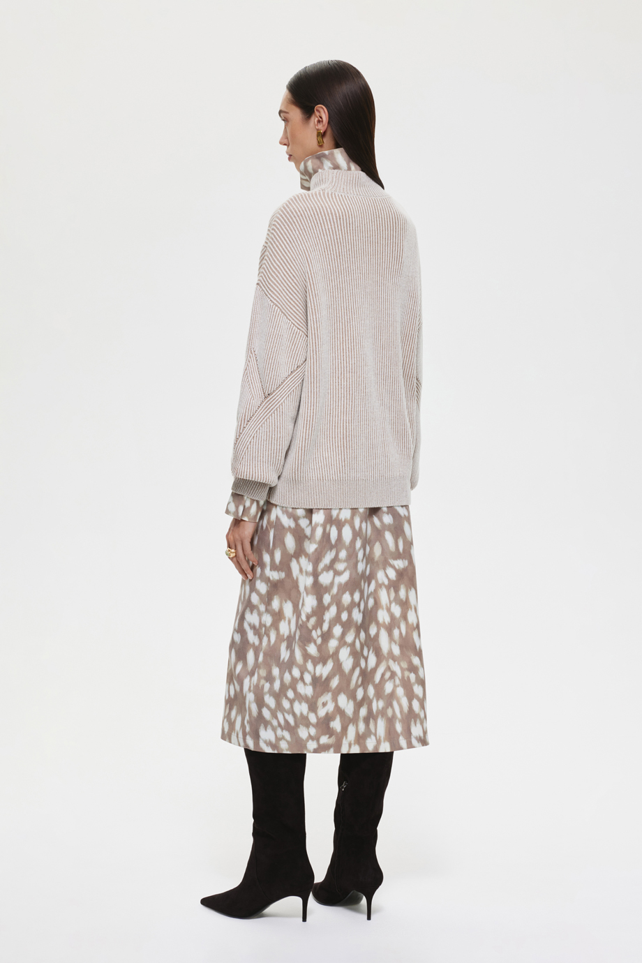 Джемпер из шерсти и хлопка