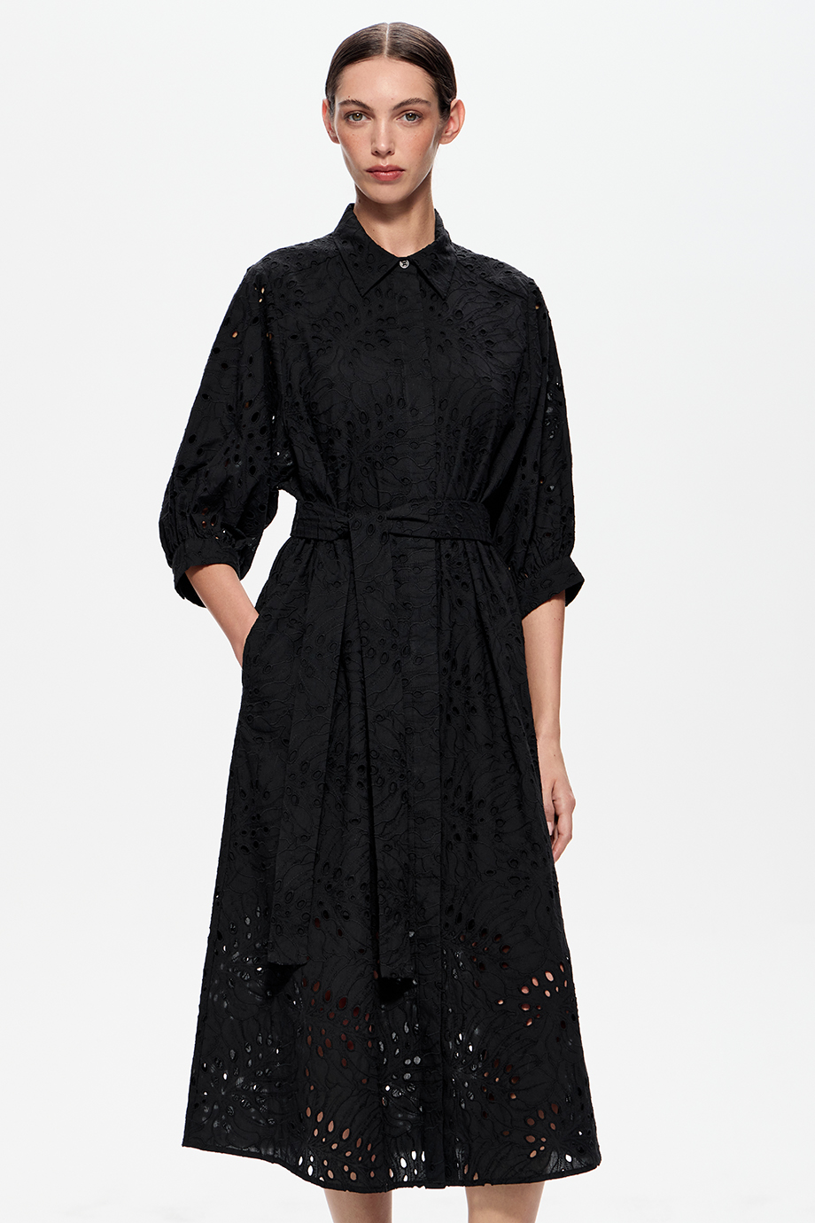 Платье из хлопкового шитья