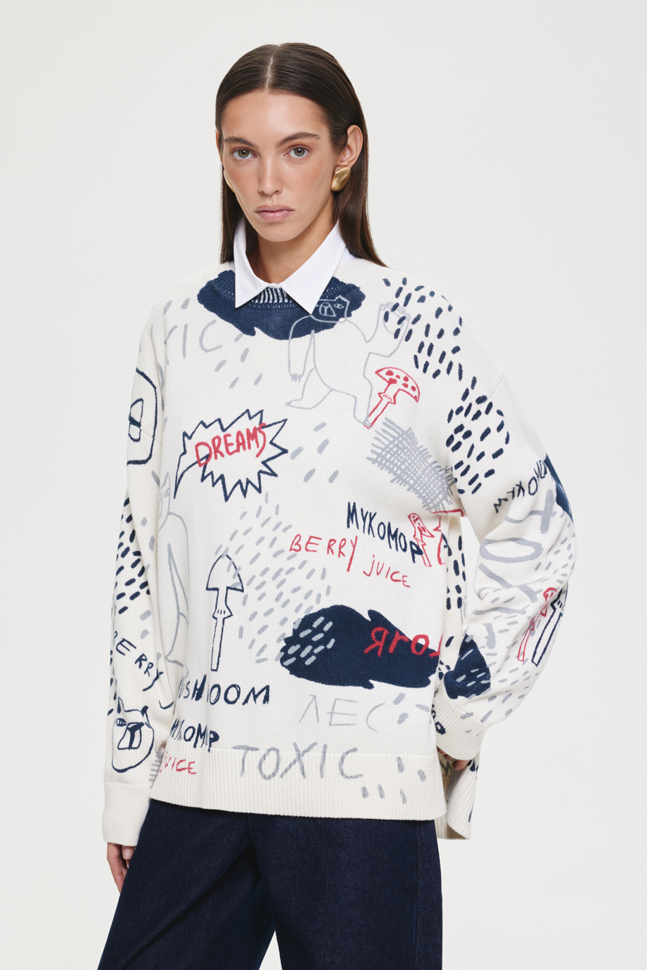 Джемпер с принтом