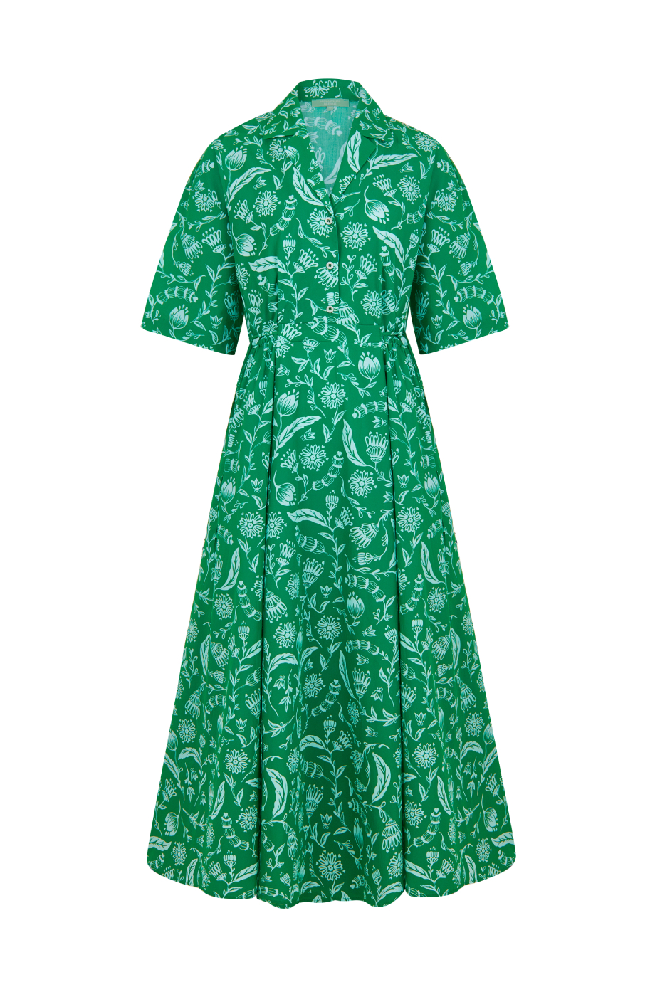 Платье-рубашка с принтом