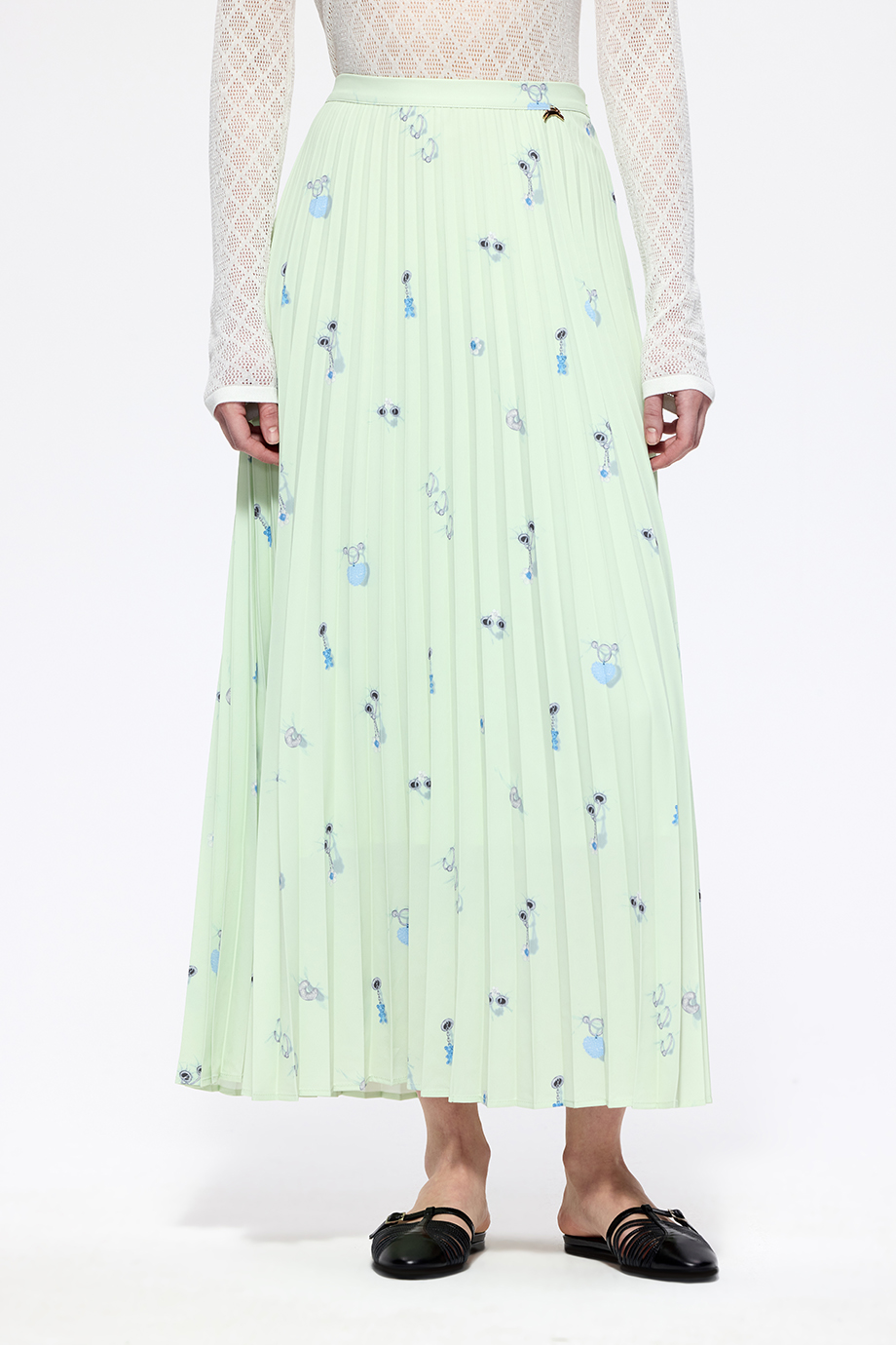 Юбка-плиссе с принтом