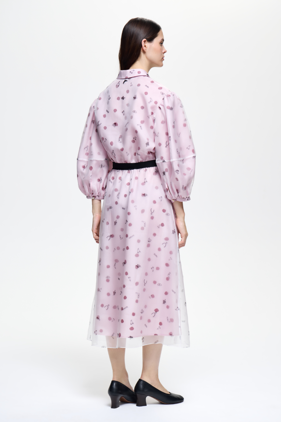 Блузка с эластичным поясом